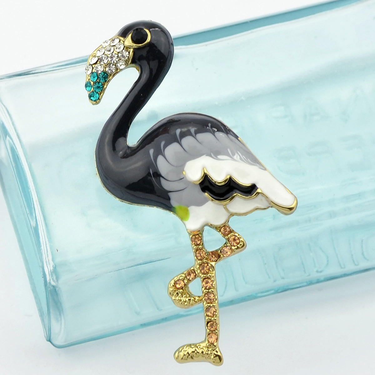 Colorful Flamingo Brooch Animal Pins Jewellery Dresses Decoration Accessories