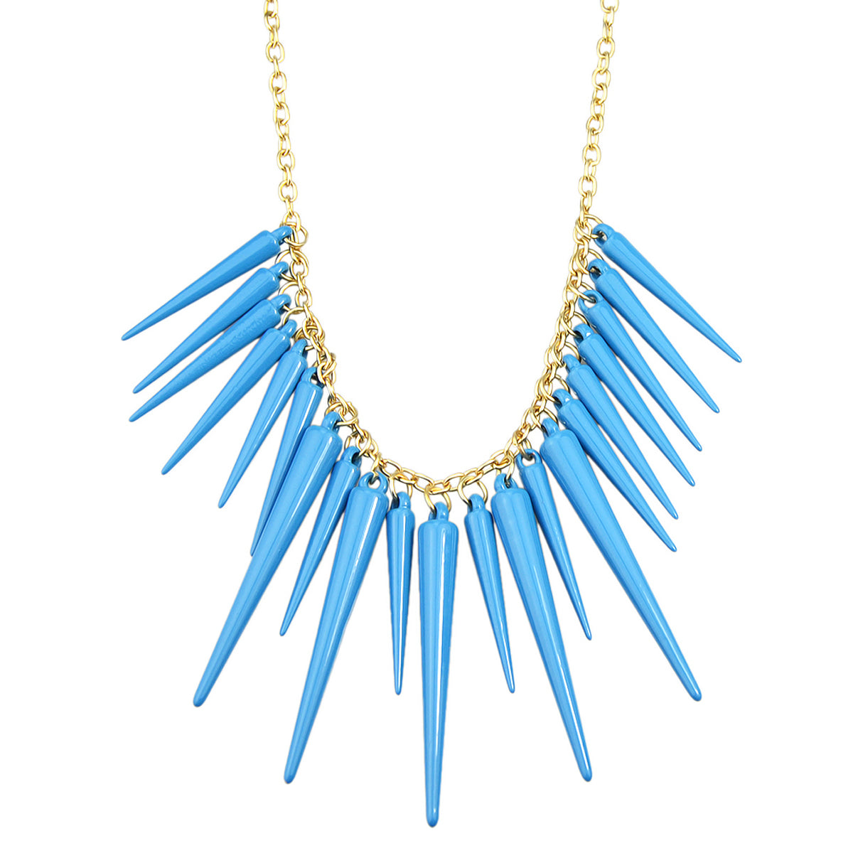 Hip Hop Jewellery Spike Charm Necklace Steampunk Cool Accessories