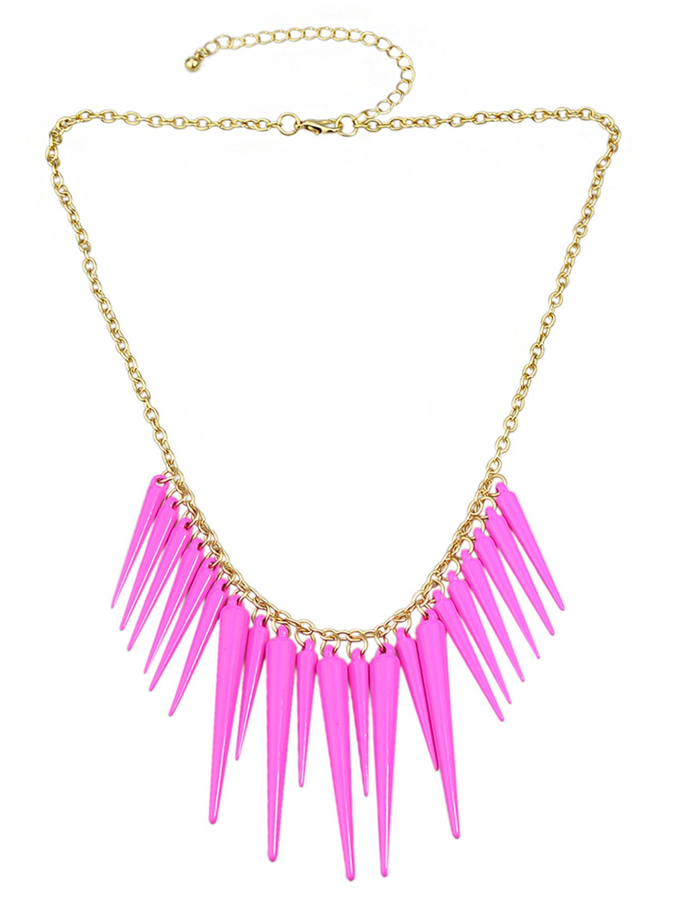 Hip Hop Jewellery Spike Charm Necklace Steampunk Cool Accessories