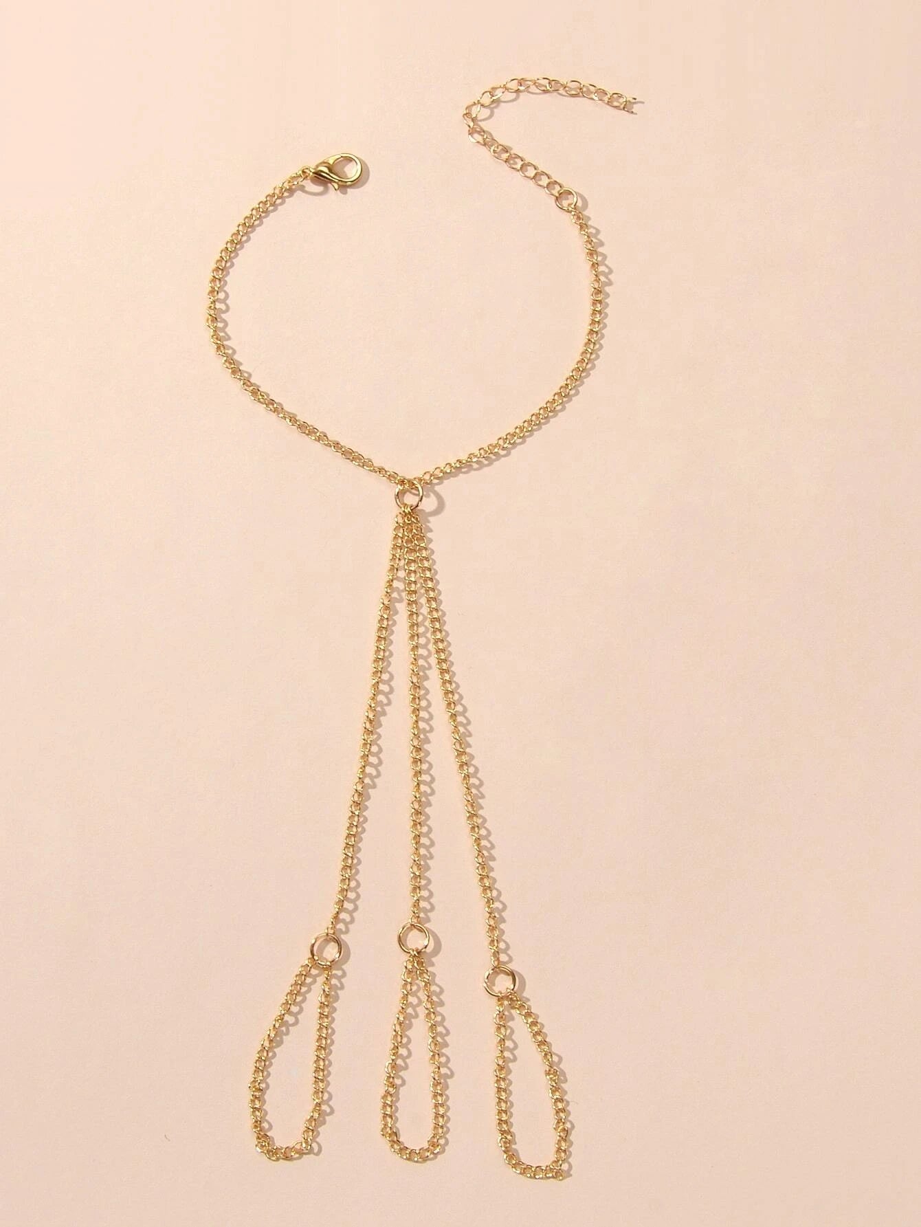 Hiphop Jewellery Statement Slave Bracelet Women Solid Chain Hand Accessories