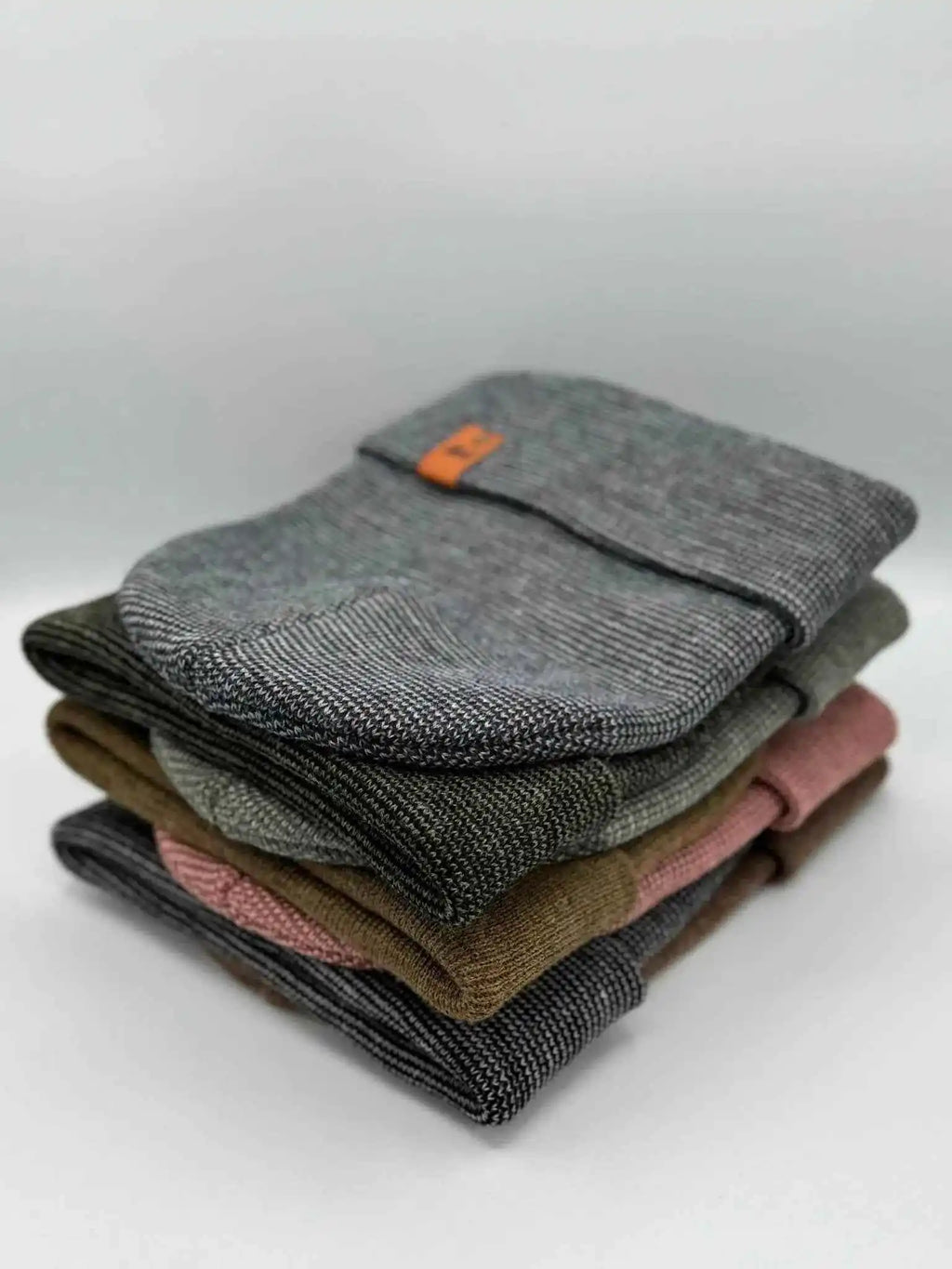 Classic Fusion Cuffed Beanie, Black and Gray
