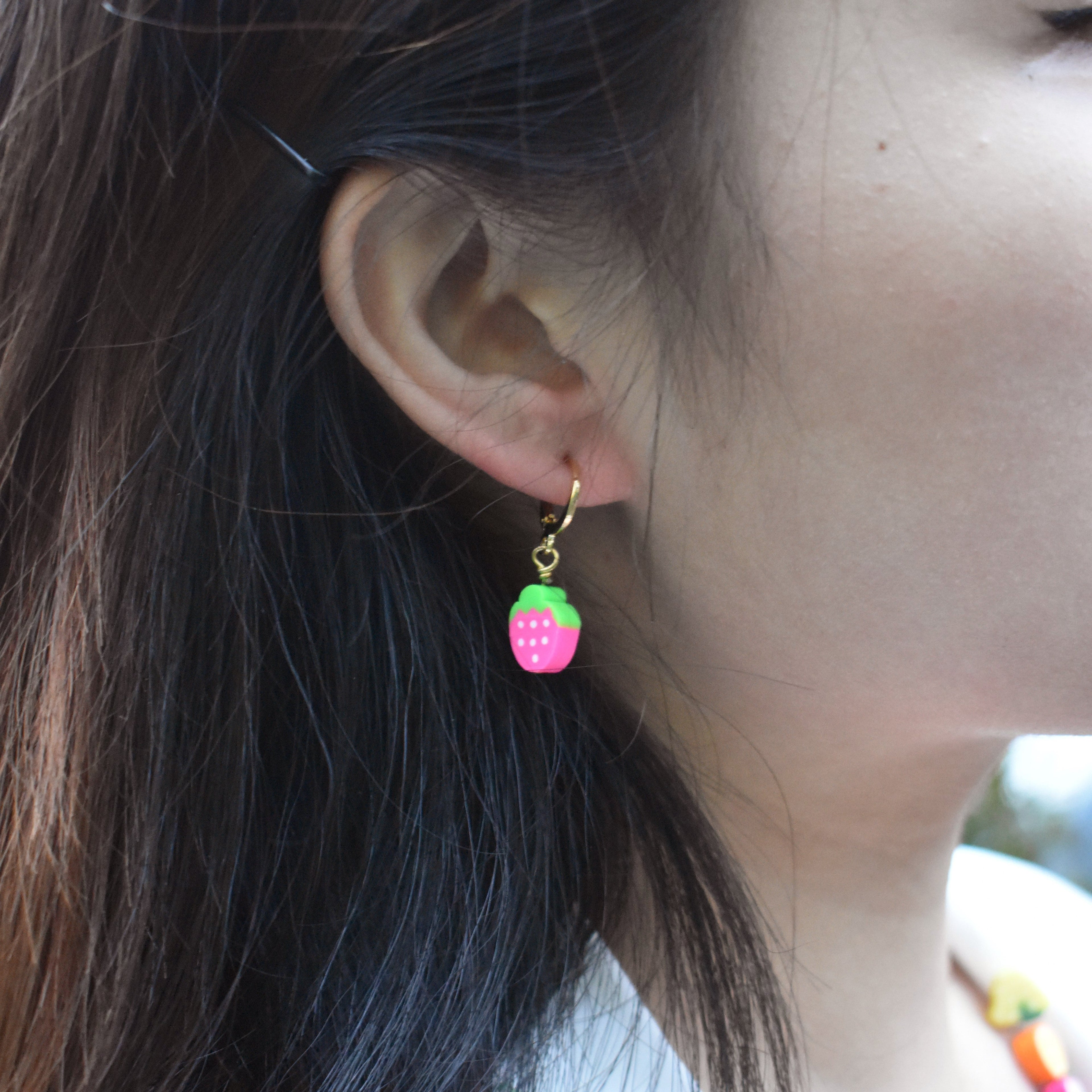 Strawberry Earrings | by Ifemi Jewels