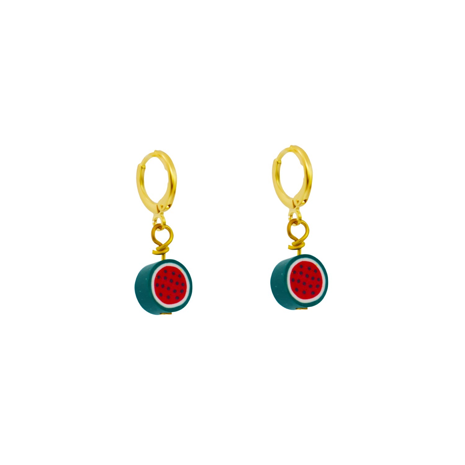 Watermelon huggie earrings | by Ifemi Jewels