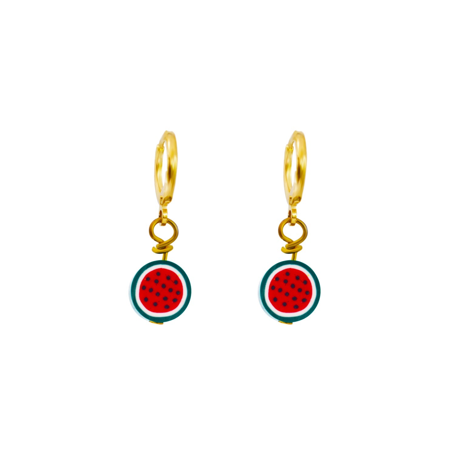 Watermelon huggie earrings | by Ifemi Jewels