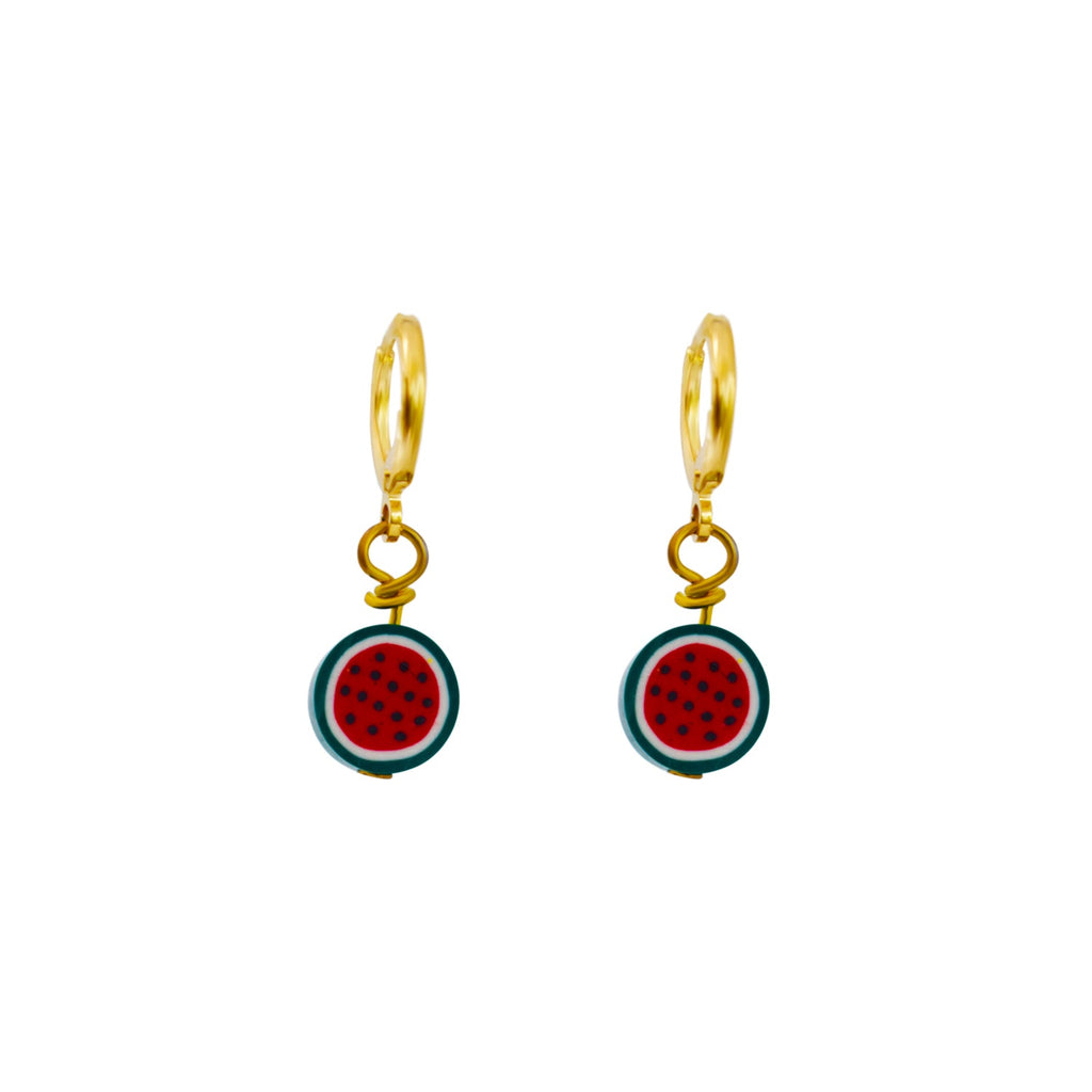 Watermelon huggie earrings | by Ifemi Jewels