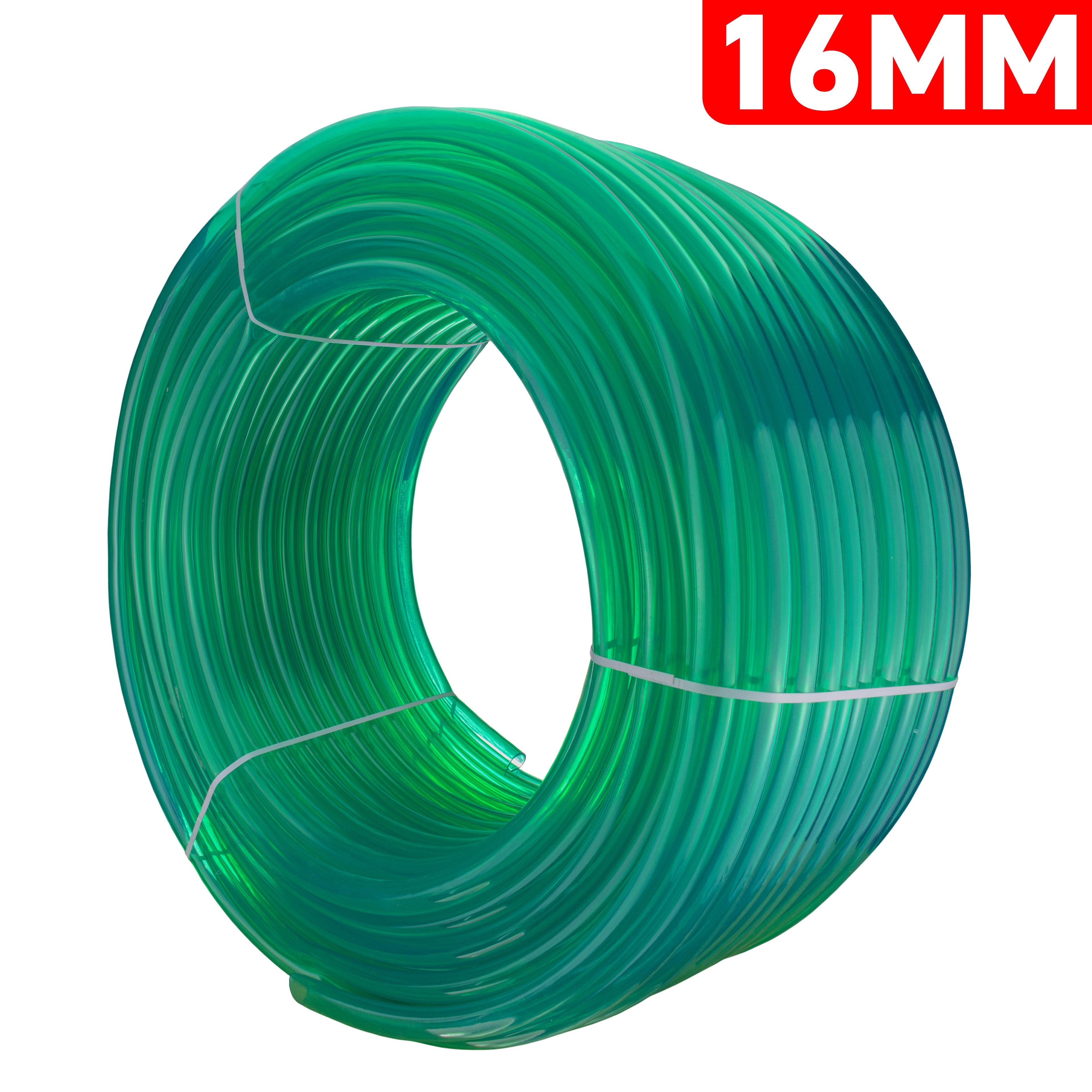 16mm Clear Green Tinted PVC Technical Hose