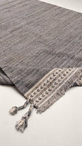 Modern Beige & Blue Flatweave Wool Rug | 247 x 183 cm