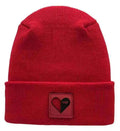 Valentine's Day H Stitch Beanie, You Complete Me, Scarlet Red