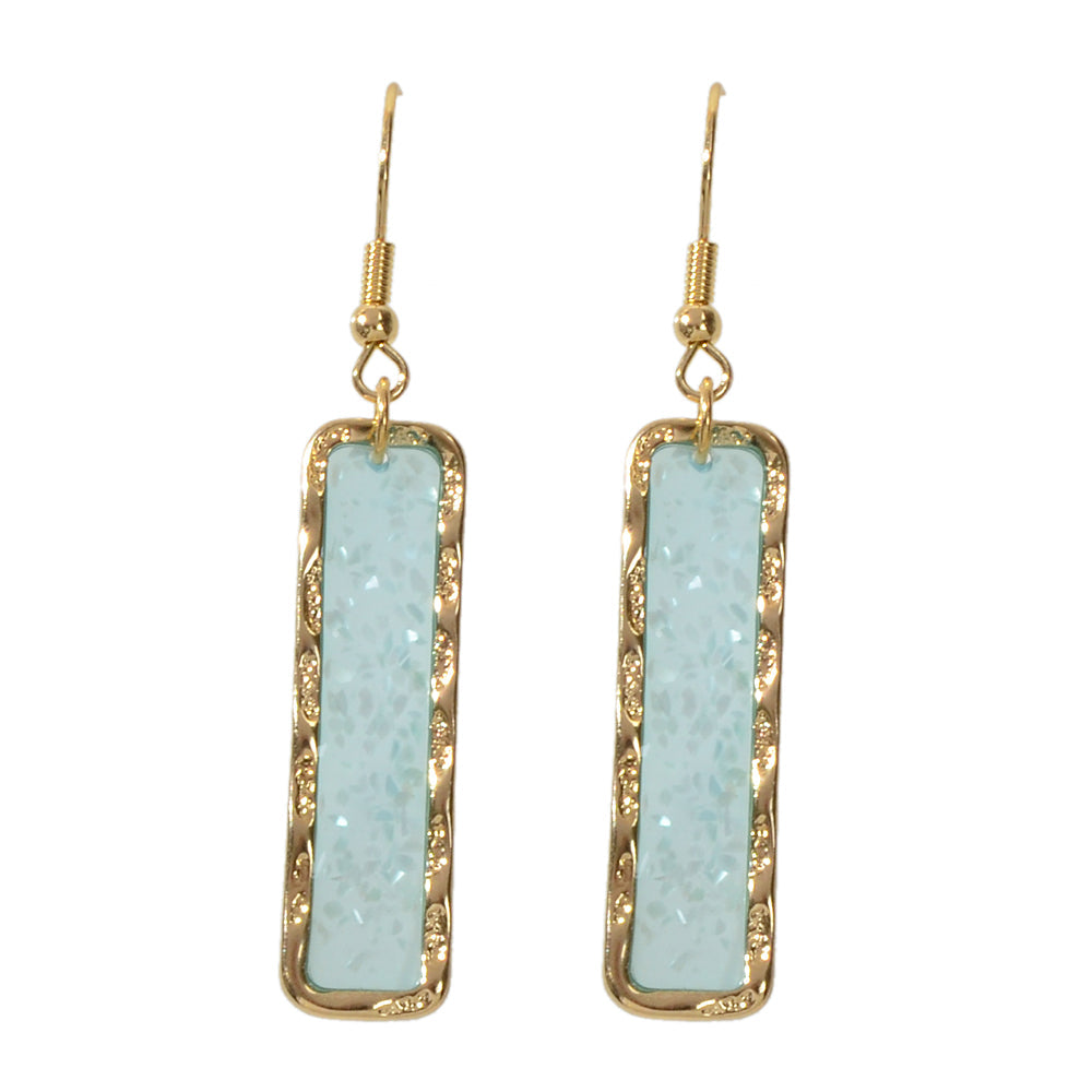 Fashion Jewellery Pink Acrylic Square Drop Earrings Wholesale Price Accessories