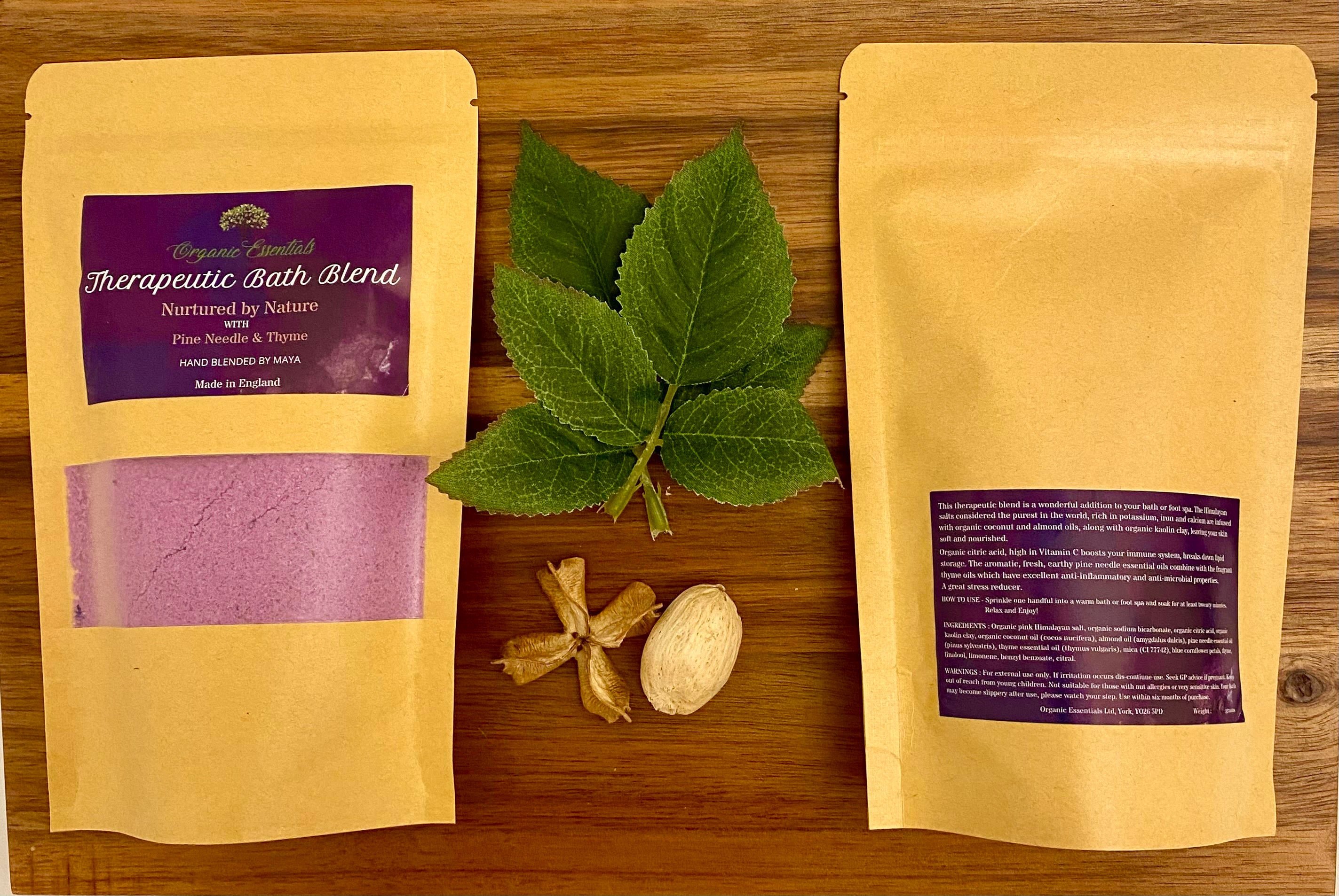 Pine Needle & Thyme Luxury Natural Bath Blend in Eco-Pouch