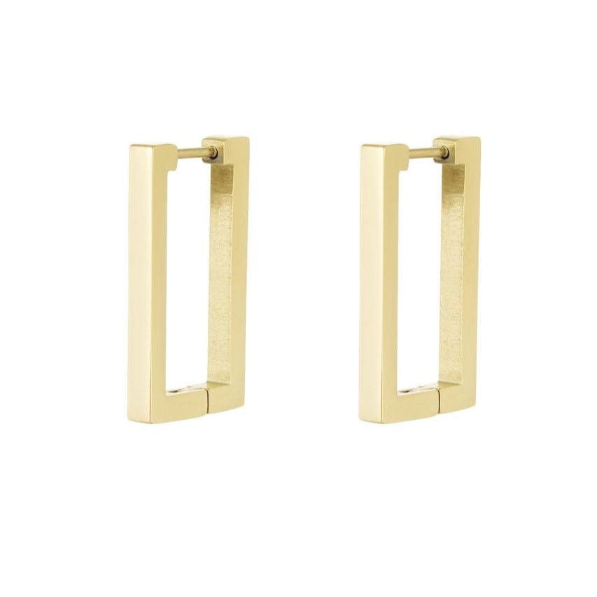 Earrings Mia - Gold Plated Geometric Modern Earrings