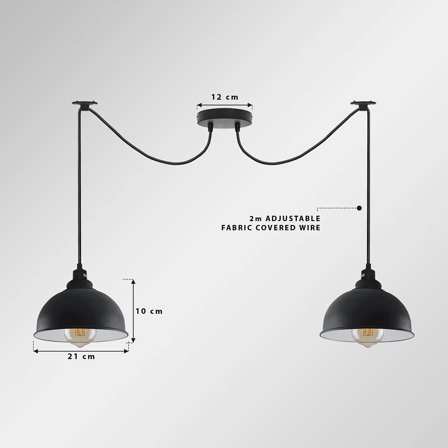 Pendant Ceiling Lights for Living Room 2 Head Hanging Lights~5056