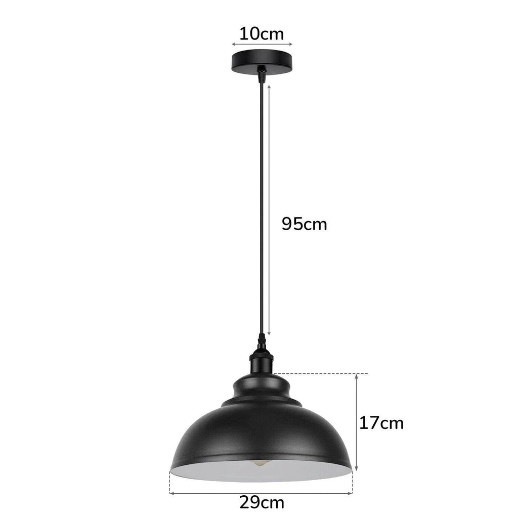 Metal E27 Pendant Light 29cm ~1386