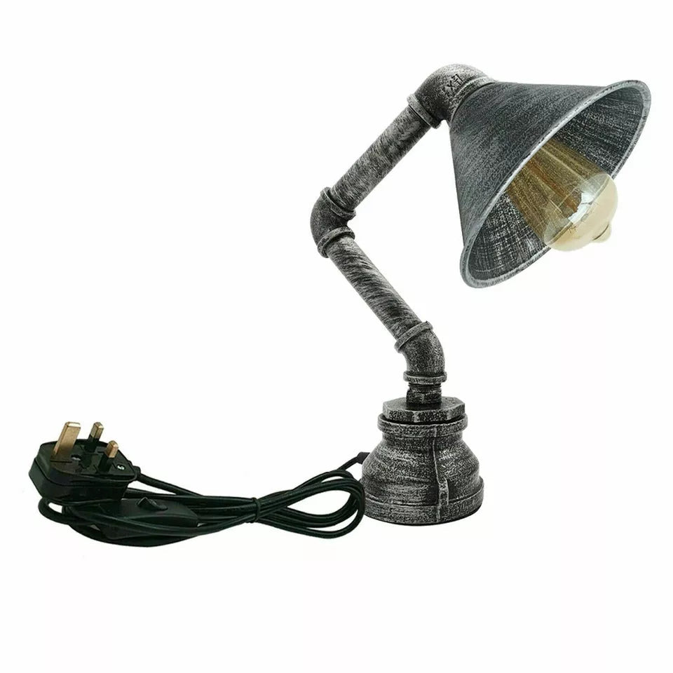 Retro Industrial Steampunk Water Pipe Table Lamp E27~2260